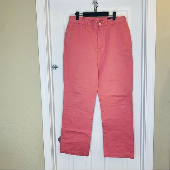 Vineyard Vines Chinos, 33x32 Pink Salmon, Breaker Pant - Picture 1 of 8